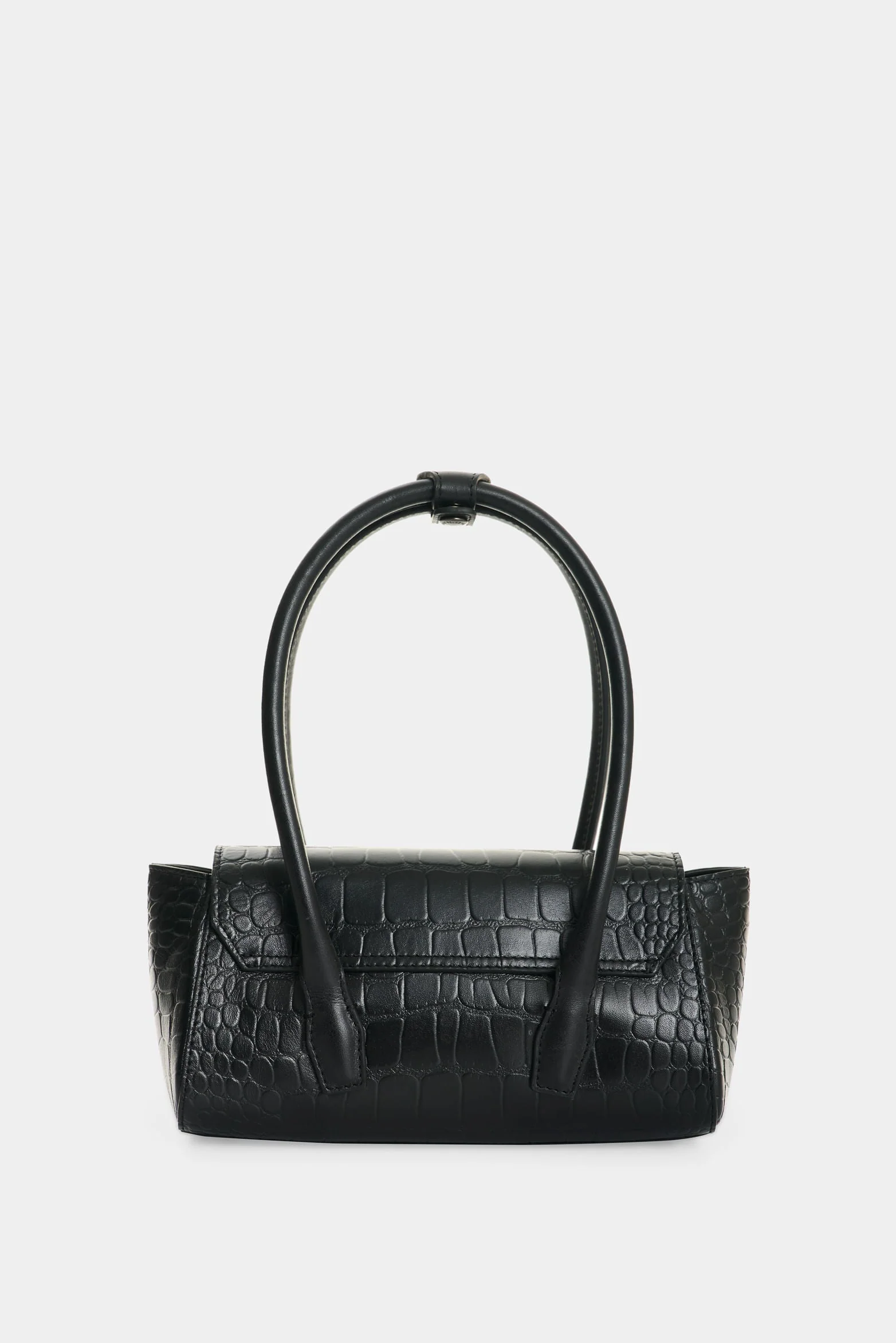 Men’s Mini Croc-Embossed Leather Crossbody Bag - Image 3