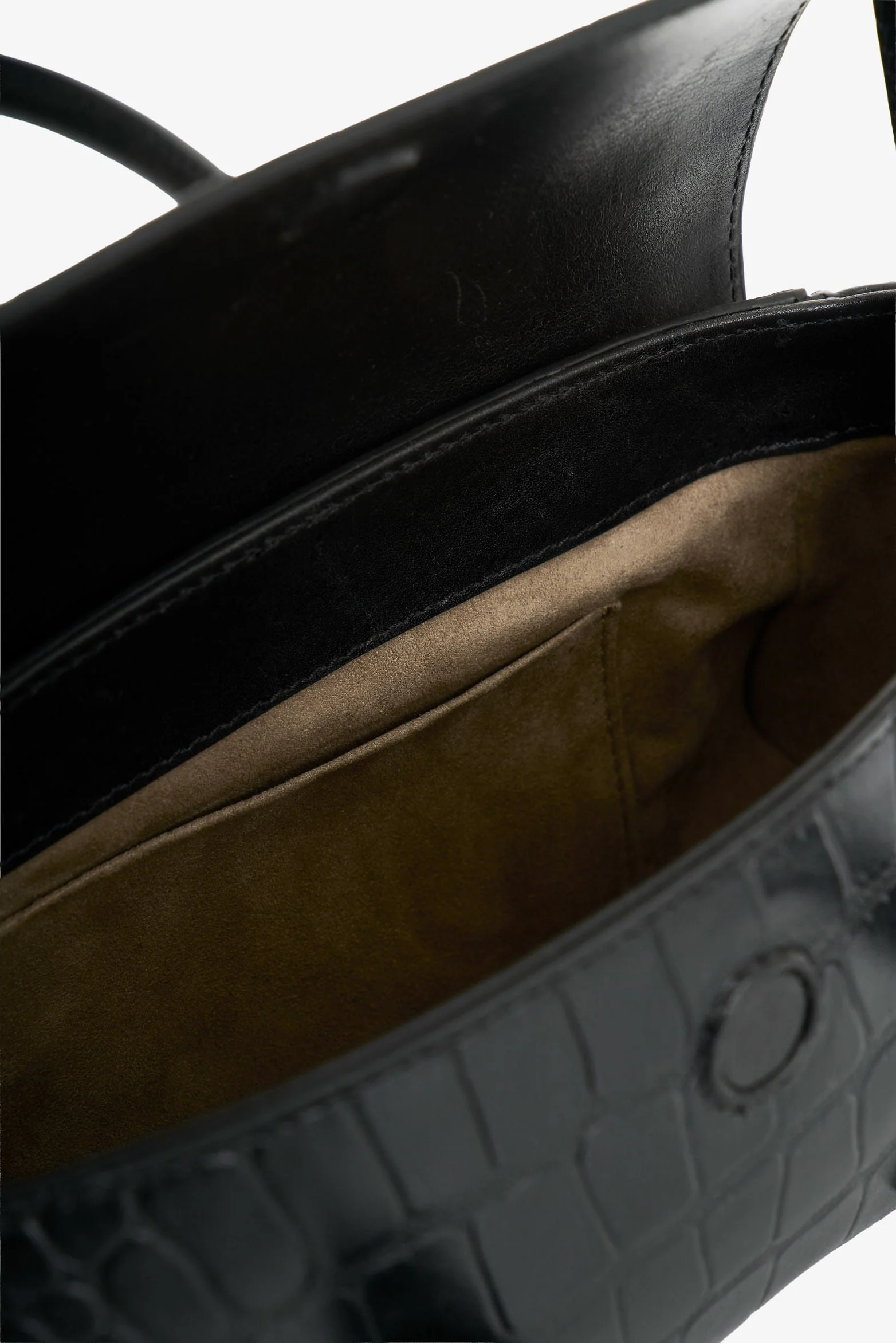 Men’s Mini Croc-Embossed Leather Crossbody Bag - Image 5