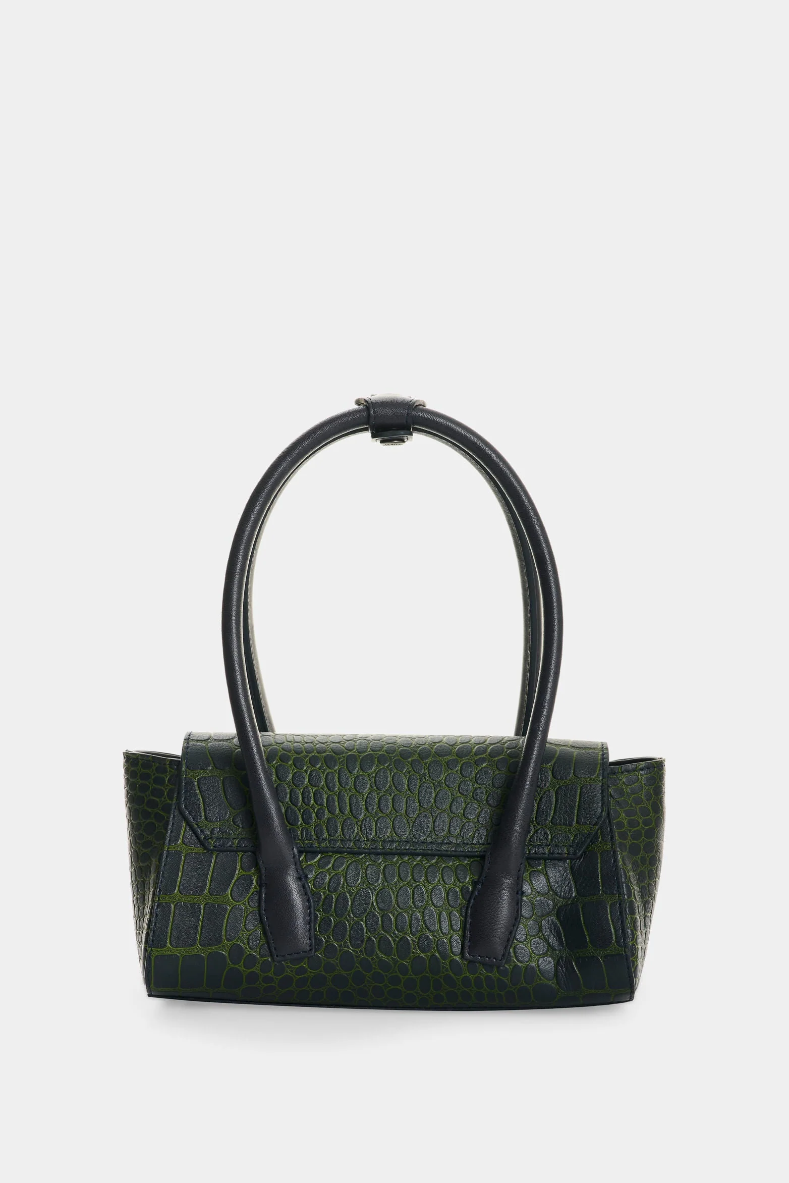 Men’s Mini Croc-Embossed Leather Crossbody Bag - Image 3