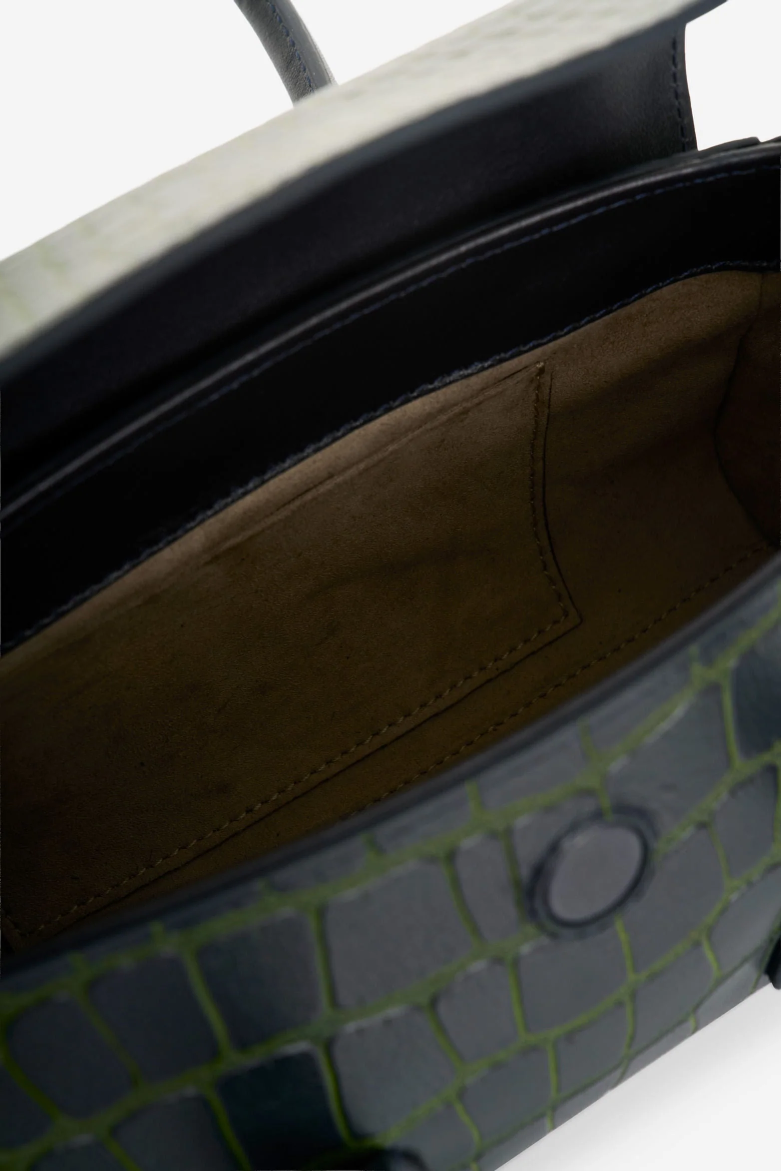 Men’s Mini Croc-Embossed Leather Crossbody Bag - Image 5