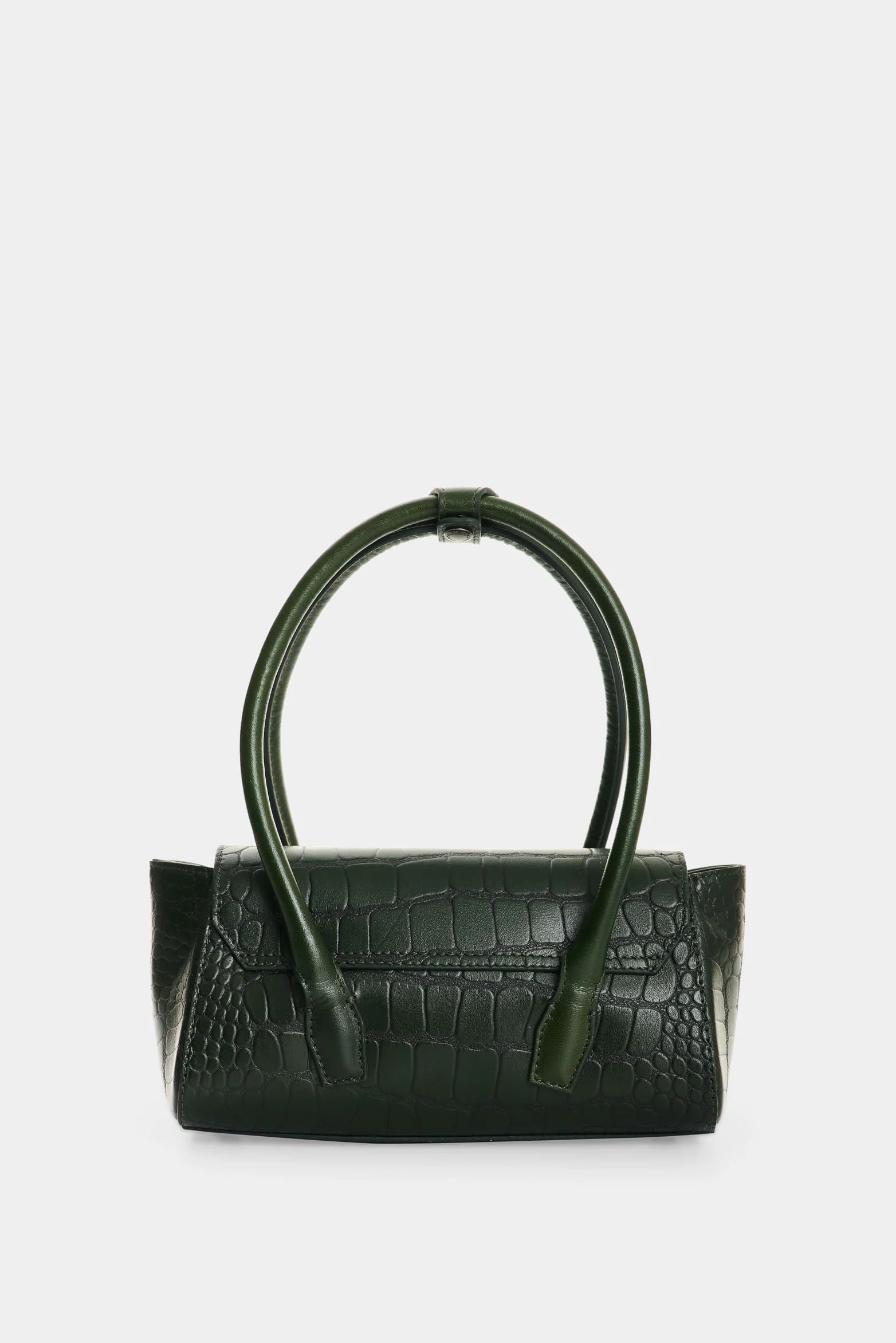 Men’s Mini Croc-Embossed Leather Crossbody Bag - Image 3