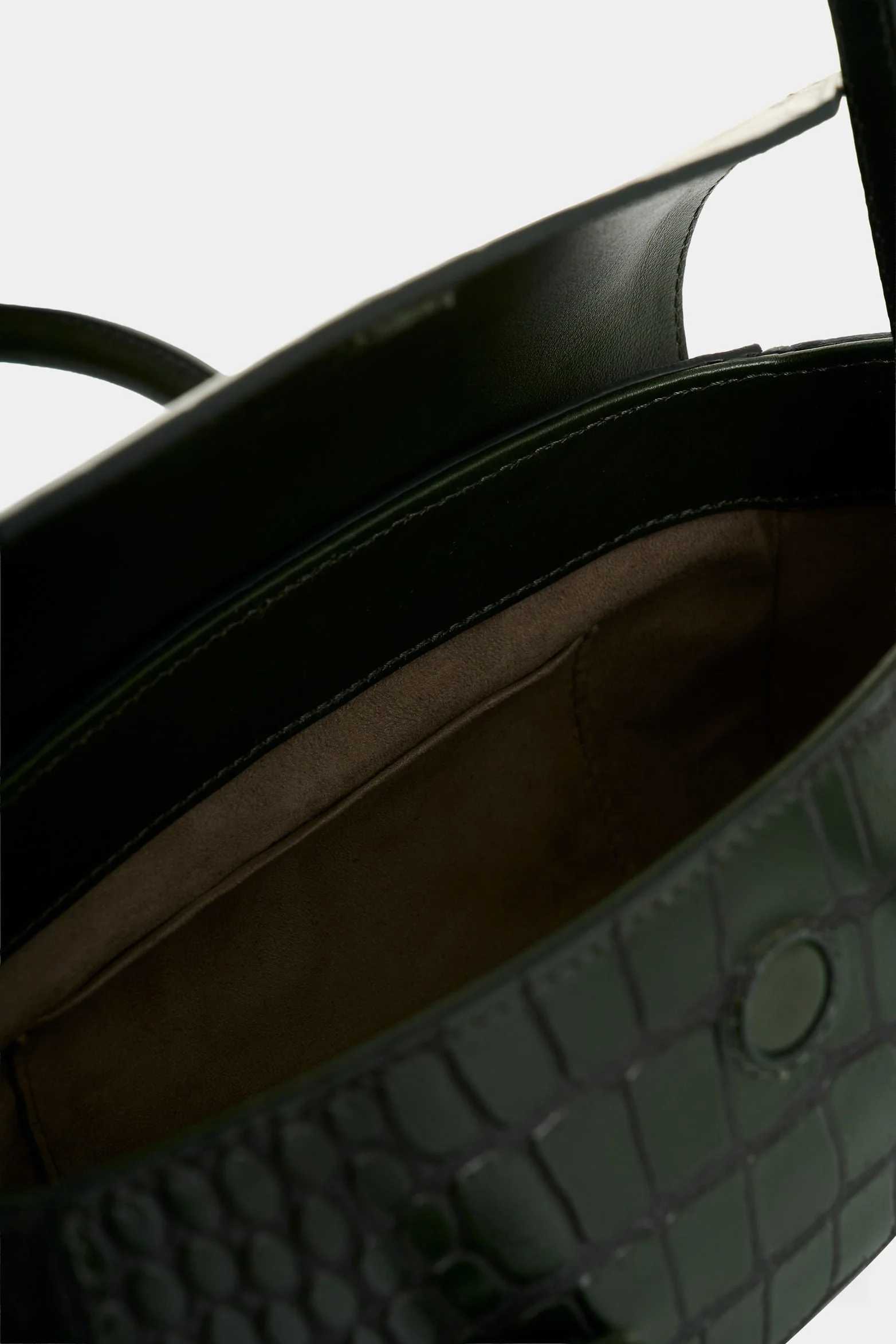 Men’s Mini Croc-Embossed Leather Crossbody Bag - Image 5