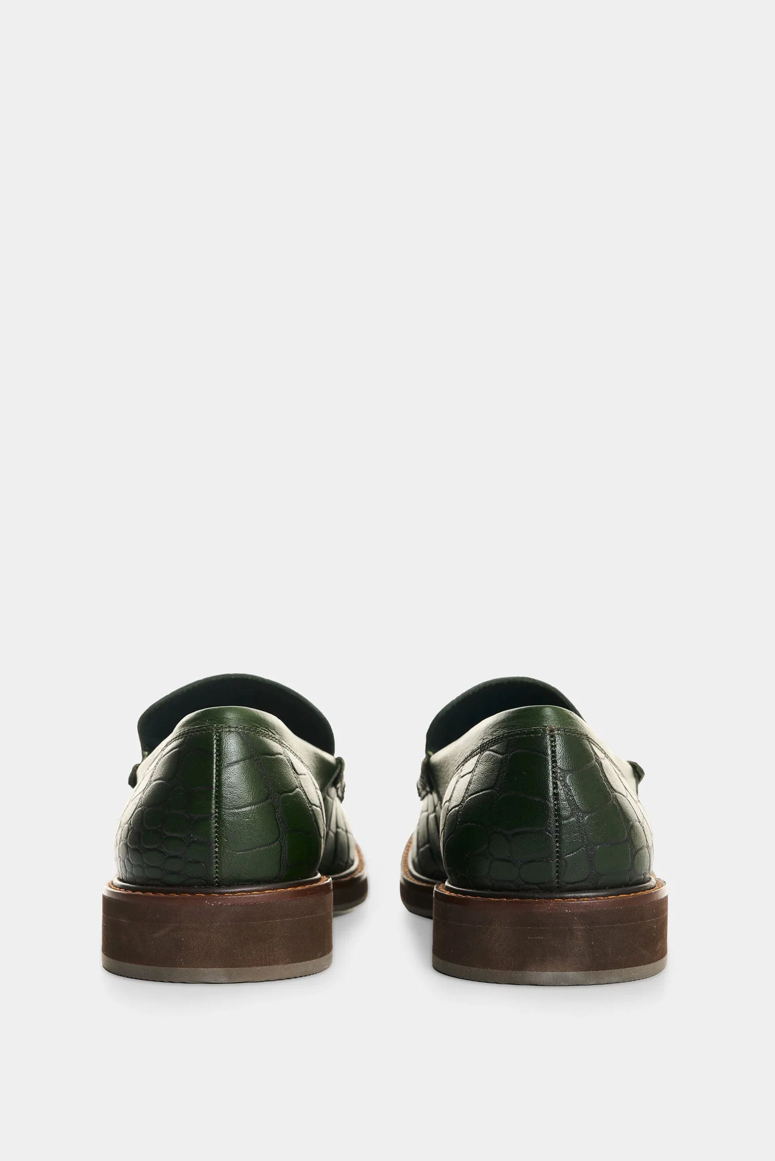 Men's Croco Leather Loafers - Image 3