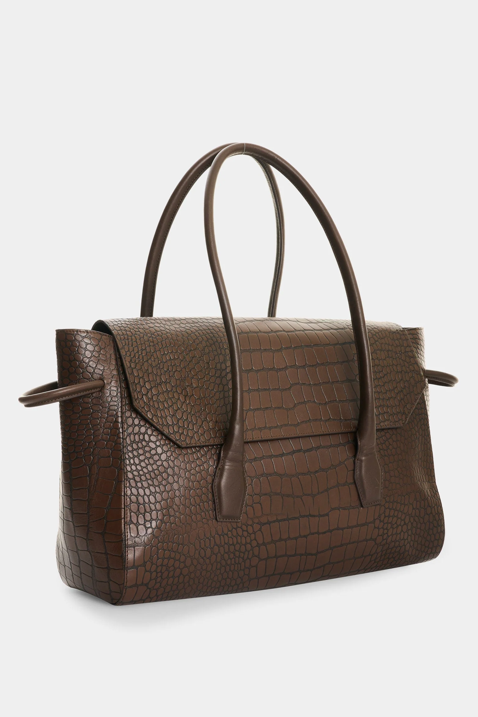 Men's Croco Leather Shopping Bag - Image 2