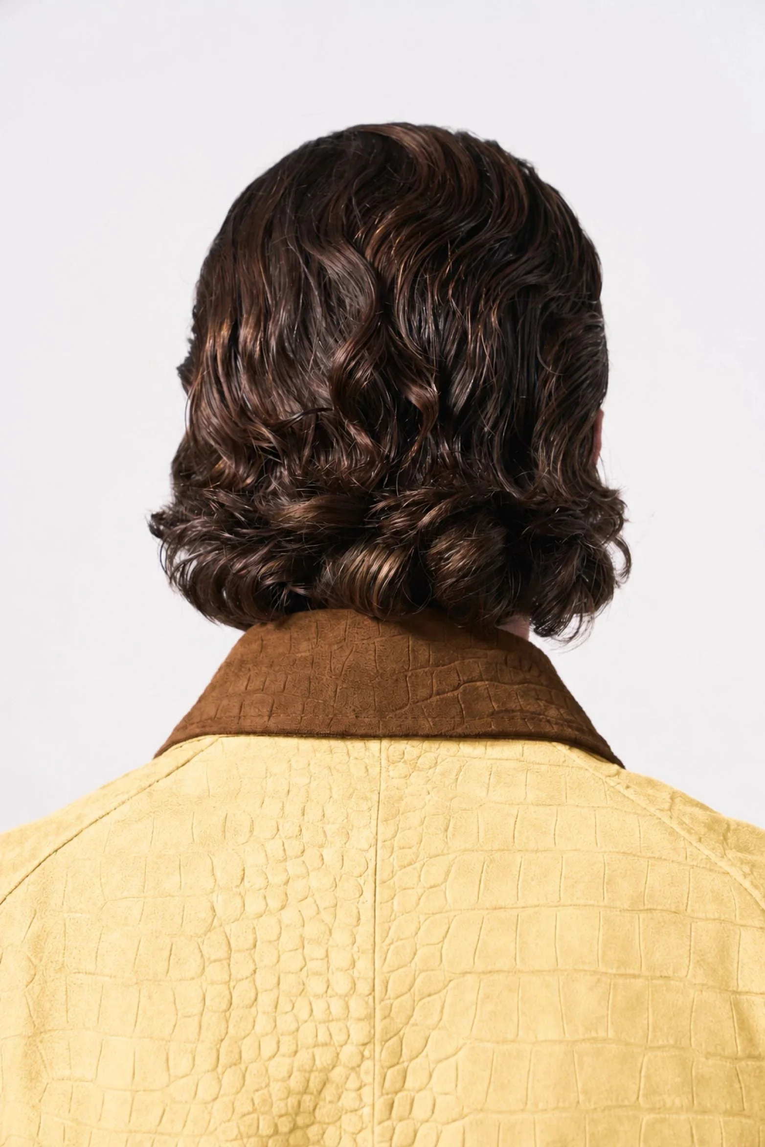 Men's Croco Suede Bomber Jacket - Image 5