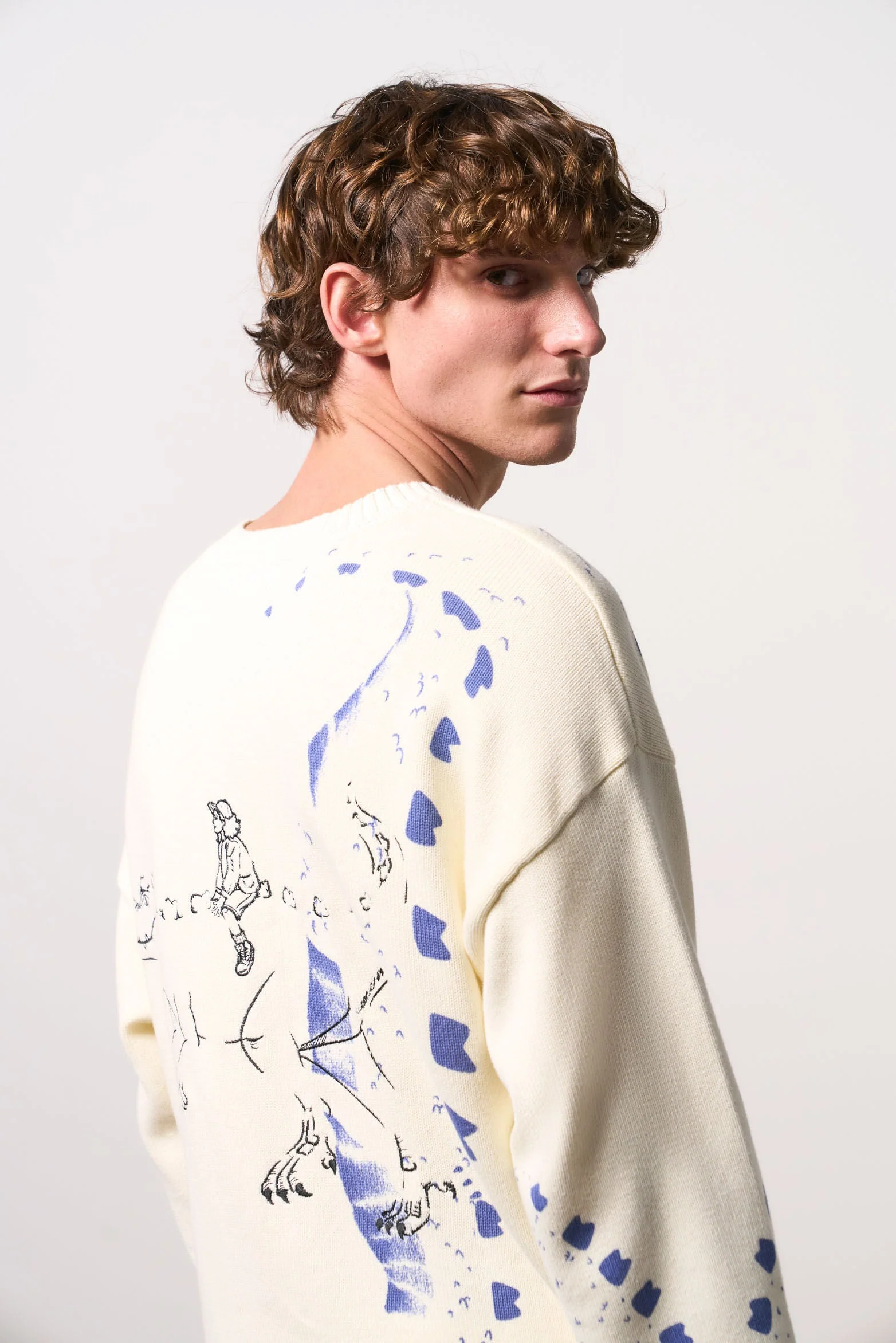 Men's Dino Knit Sweater - Image 3