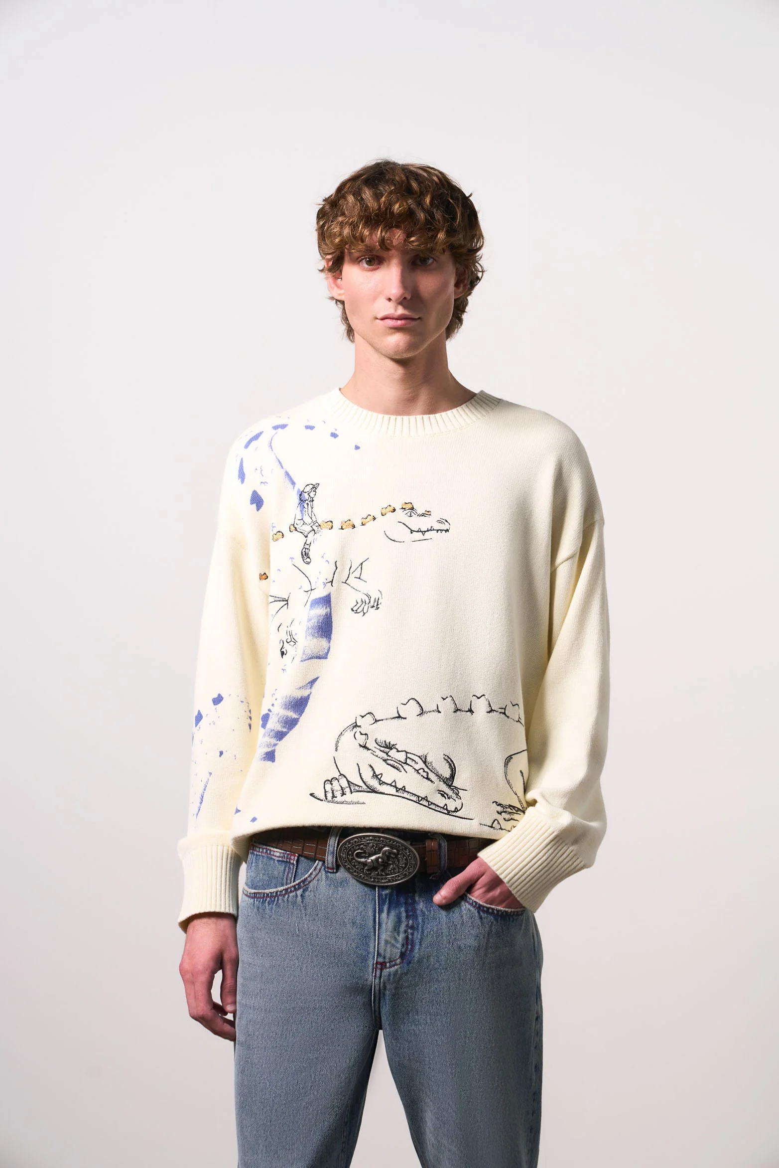 Men's Dino Knit Sweater - Image 4