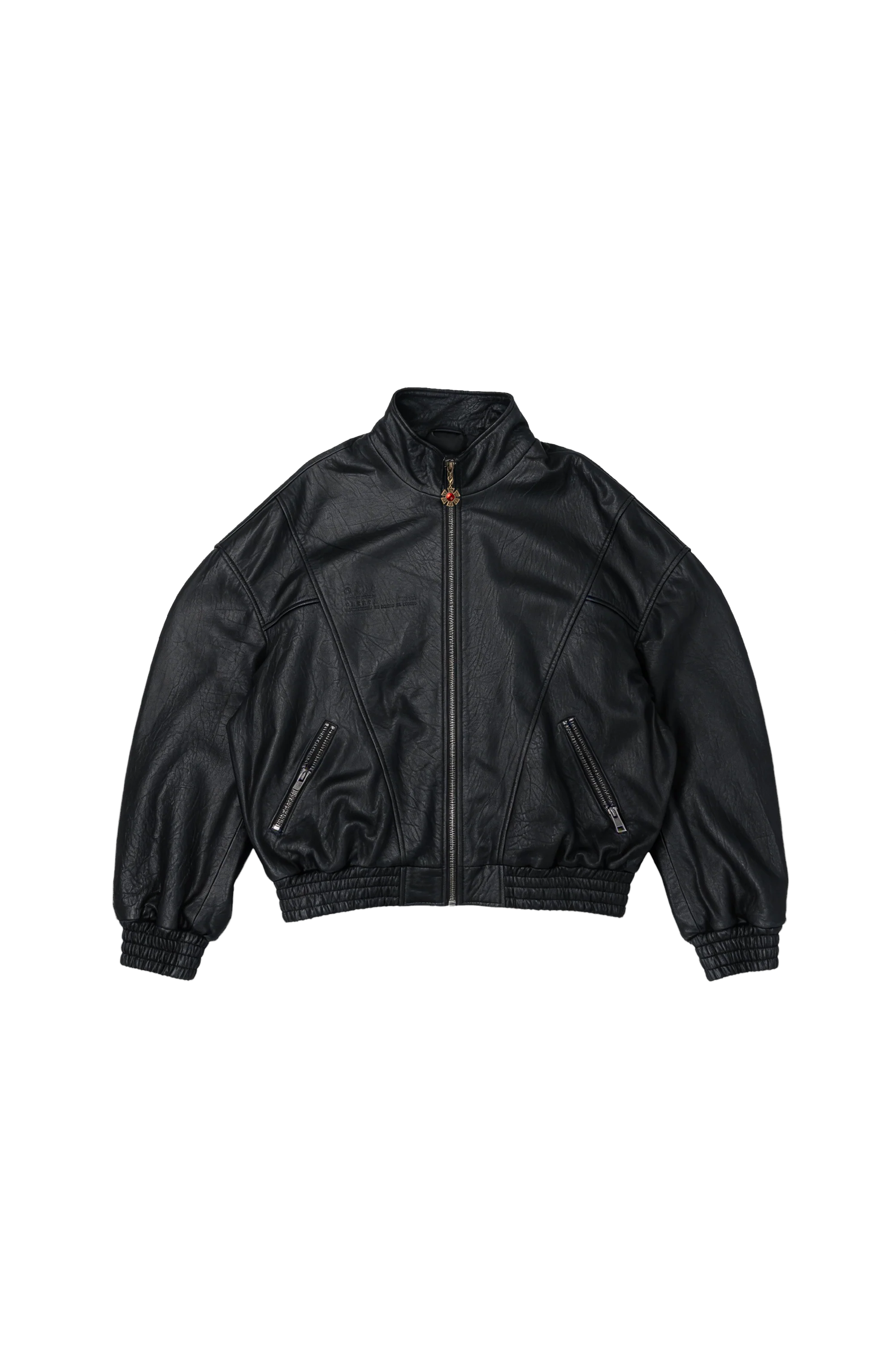 OMERTA BLACK LEATHER JACKET